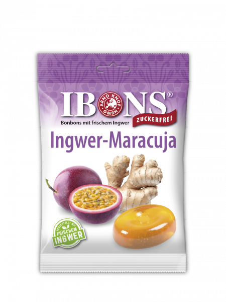 IBONS Ingwer Maracuja zuckerfrei